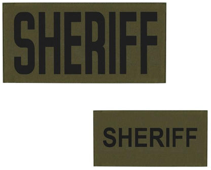  Hero's Pride Sheriff Tactical Chest And BackPatch Set