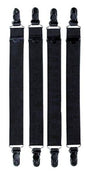  Hero's Pride Black Adjustable Shirt Holders 9054B