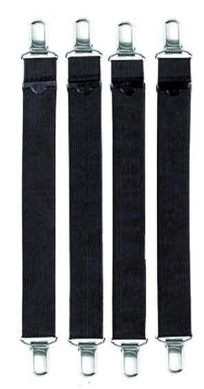  Hero's Pride Shirt Holders With Claw Clasp - Black