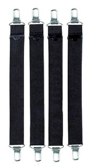  Hero's Pride Shirt Holders With Claw Clasp - Black