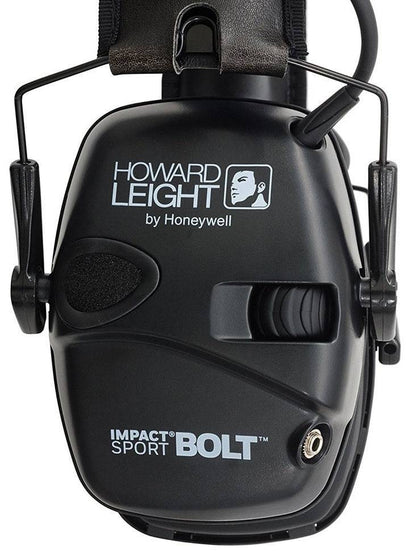  Howard Leight Impact Sport Bolt Black Electronic Earmuff