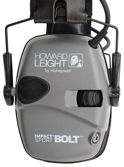  Howard Leight Impact Sport Bolt Grey Electronic Earmuff