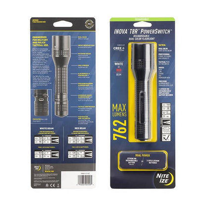  Inova T8R PowerSwitch Rechargeable Dual Color LED Flashlight