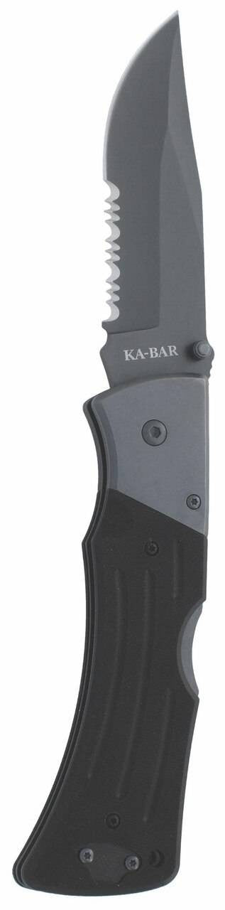  Ka-Bar Knives G10 MULE Folder Serrated Edge