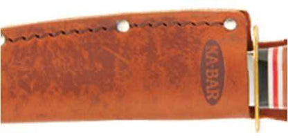  Ka-Bar Leather Handled Little Finn Fixed Blade Knife