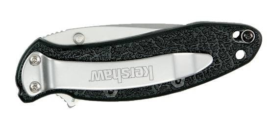  Kershaw Knives Scallion Black Serrated Edge Knife