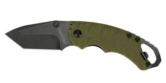  Kershaw Olive Shuffle II Olive Tanto Blade Folding Knife 8750