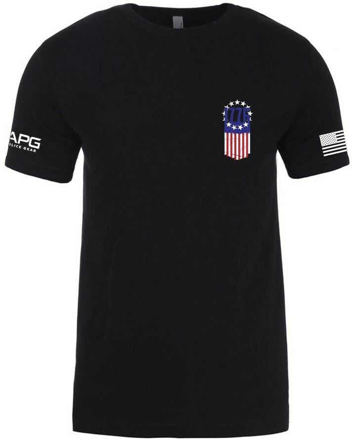  LA Police Gear 1776 Flag T-Shirt