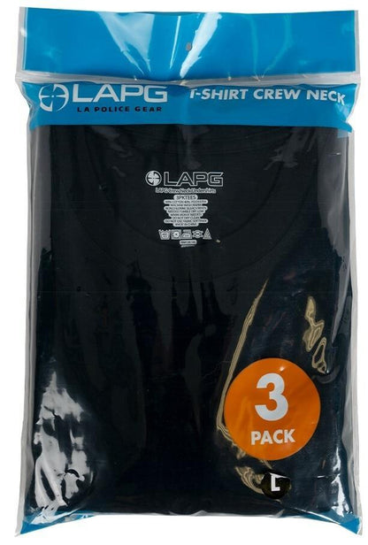  LA Police Gear 3 Pack Of Crew Neck T-Shirts
