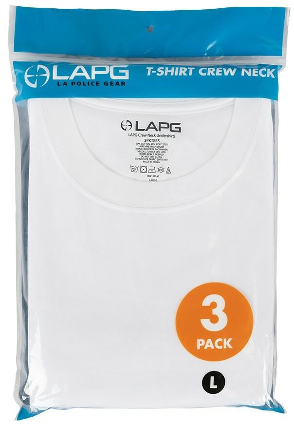  LA Police Gear 3 Pack Of Crew Neck T-Shirts