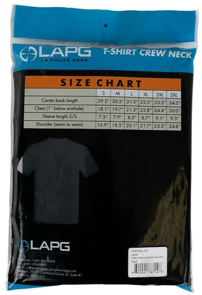  LA Police Gear 3 Pack Of Crew Neck T-Shirts