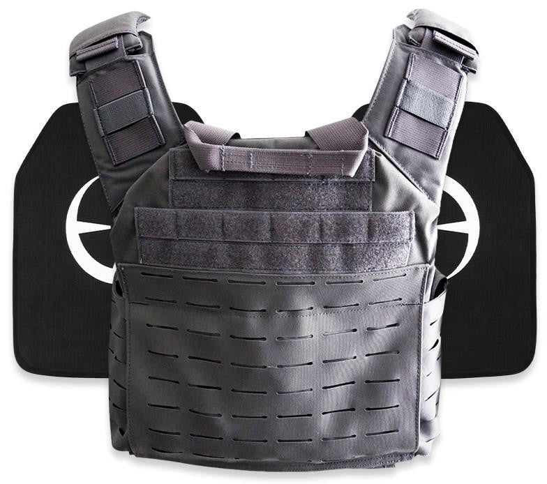 LA Police Gear Atlas Plate Carrier + 2 Level IV Plates Kit