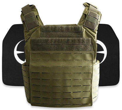  LA Police Gear Atlas Plate Carrier + 2 Level IV Plates Kit