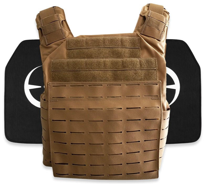  LA Police Gear Atlas Plate Carrier + 2 Level IV Plates Kit
