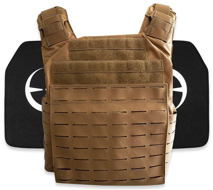  LA Police Gear Atlas Plate Carrier + 2 Level IV Plates Kit