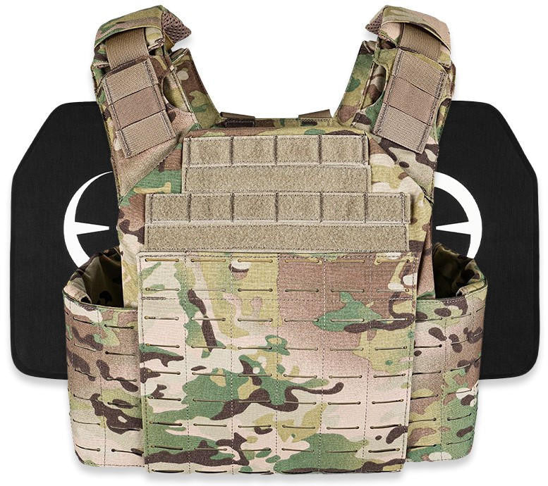  LA Police Gear Atlas Plate Carrier + 2 Level IV Plates Kit
