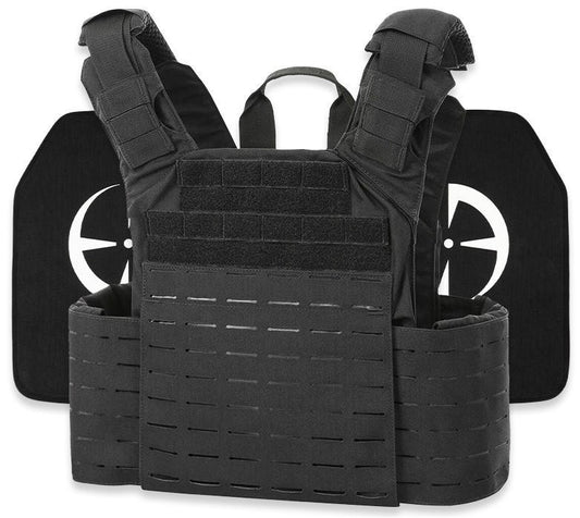  LA Police Gear Atlas Plate Carrier + 2 Level IV Plates Kit