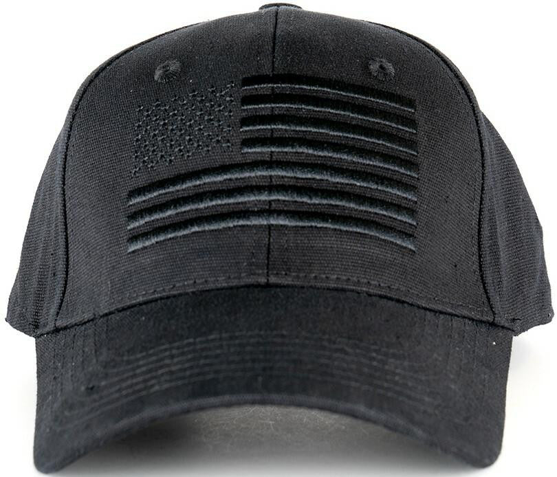  LA Police Gear Embroidered Blackout Flag Hat
