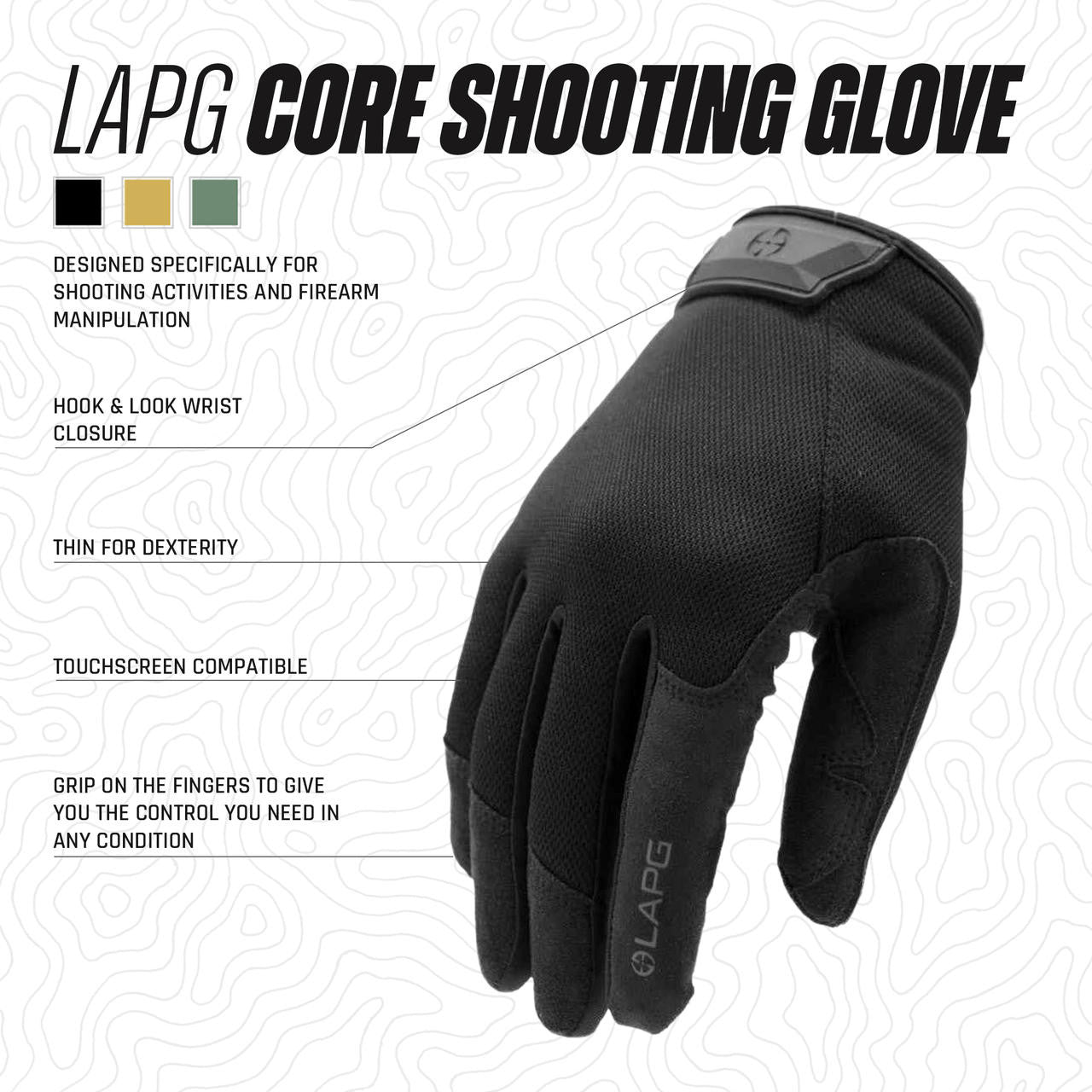  LA Police Gear Core Shooting Glove