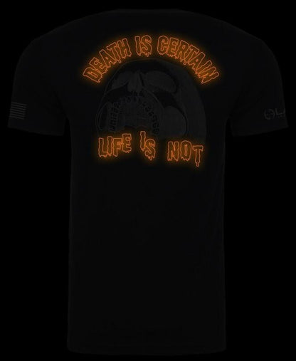  LA Police Gear Death Is Certain Glow In The Dark T-Shirt