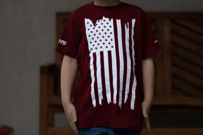  LA Police Gear Distressed Flag Kid's T-Shirt