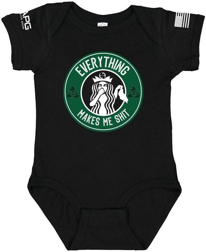  LA Police Gear Everything Makes Me Shit Baby Onesie