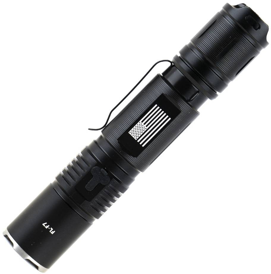  LA Police Gear F7 1,180 Lumen Flashlight With Quick Recharge Micro-USB Port