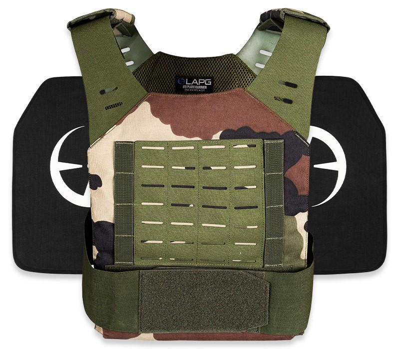  LA Police Gear JTE Plate Carrier + 2 Level IV Plates Kit