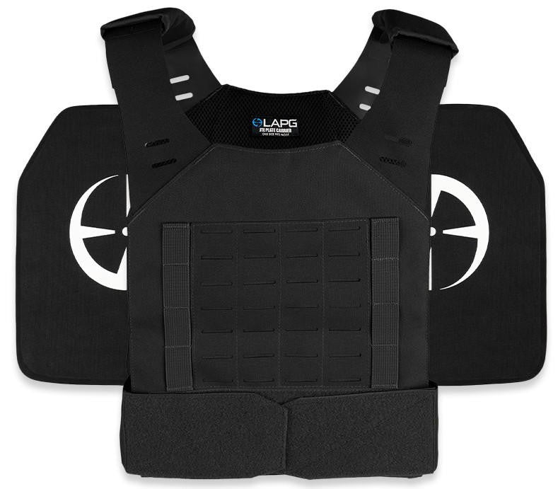  LA Police Gear JTE Plate Carrier + 2 Level IV Plates Kit