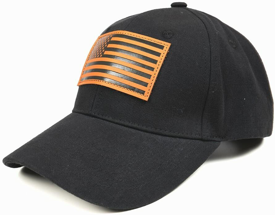  LA Police Gear Leather Flag Patch Hat