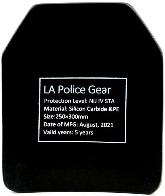  LA Police Gear Level IV 10" X 12" Ceramic Multi-Curve Ballistic Armor Rifle Plate