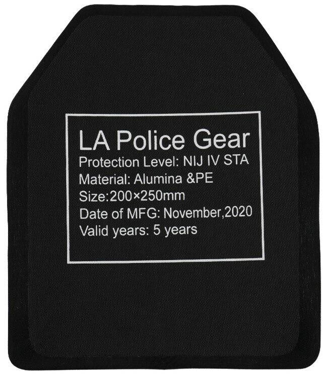  LA Police Gear Level IV 8" X 10" Ceramic Ballistic Armor Rifle Plate