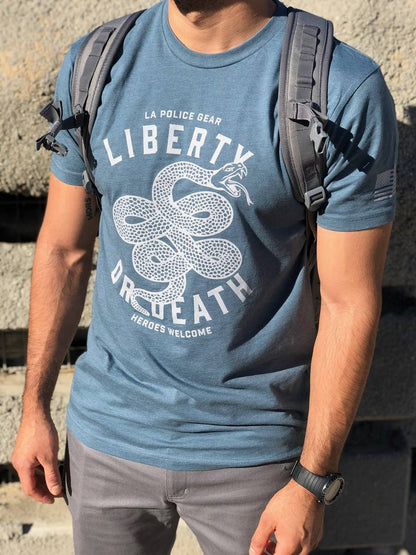  LA Police Gear Liberty Or Death T-Shirt
