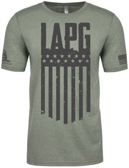  LA Police Gear Logo Flag T-Shirt
