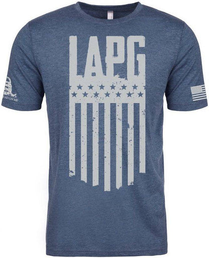  LA Police Gear Logo Flag T-Shirt