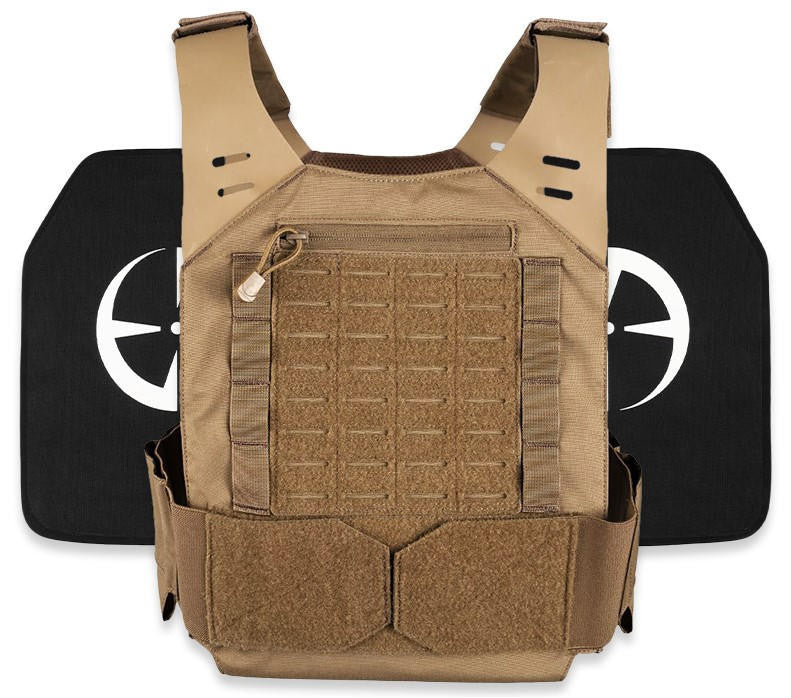  LA Police Gear LVPC Plate Carrier + 2 Level IV Plates Kit