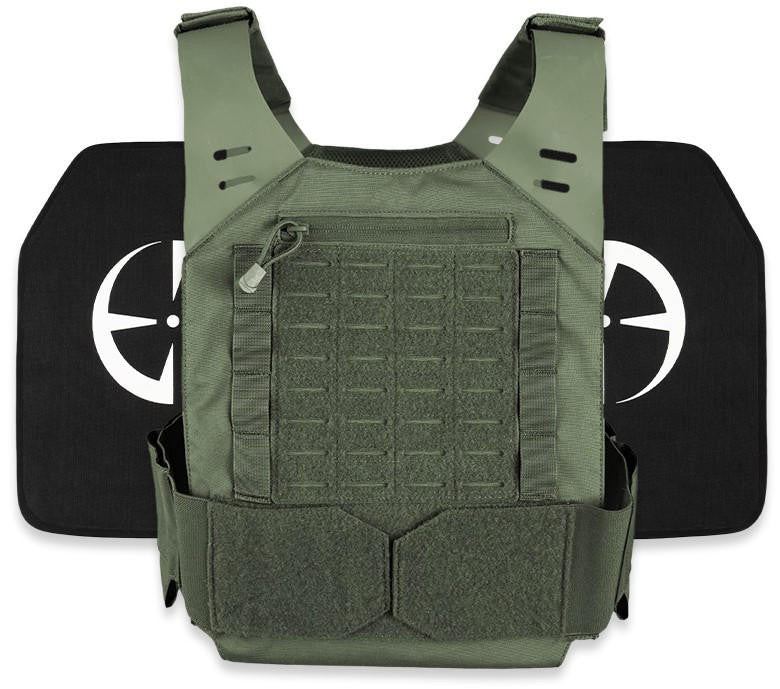  LA Police Gear LVPC Plate Carrier + 2 Level IV Plates Kit