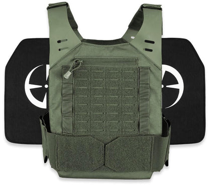  LA Police Gear LVPC Plate Carrier + 2 Level IV Plates Kit