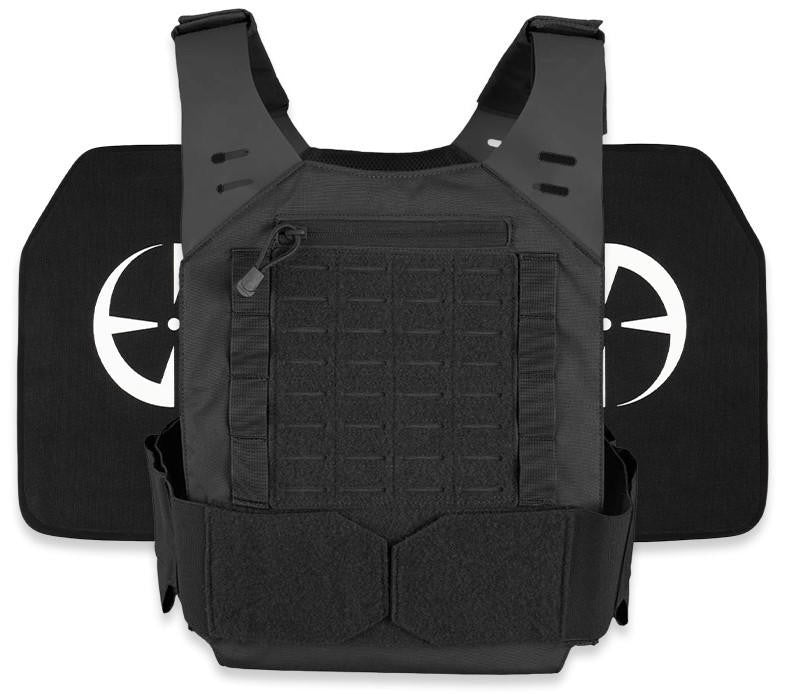  LA Police Gear LVPC Plate Carrier + 2 Level IV Plates Kit