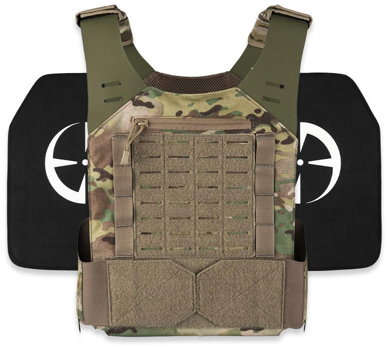  LA Police Gear LVPC Plate Carrier + 2 Level IV Plates Kit