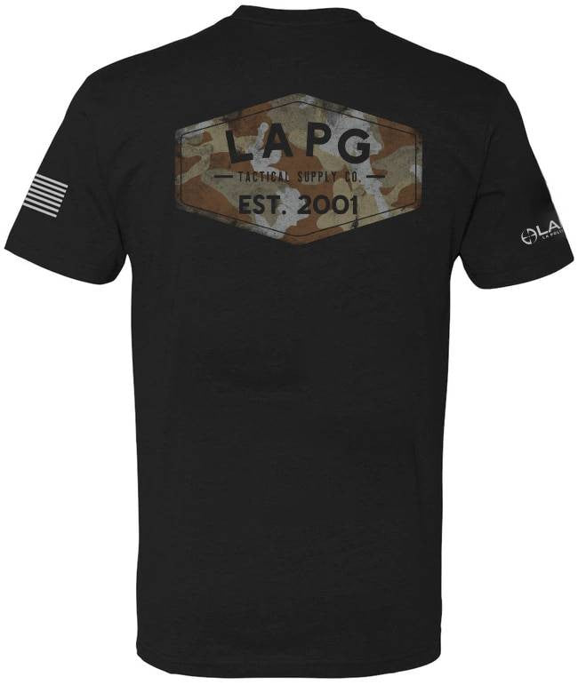  LA Police Gear Men's Camo Tac Supply Short Sleeve T-Shirt
