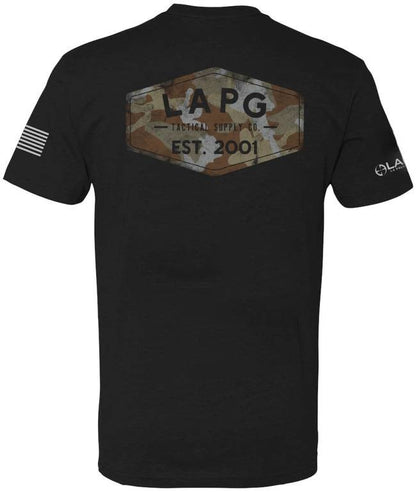  LA Police Gear Men's Camo Tac Supply Short Sleeve T-Shirt