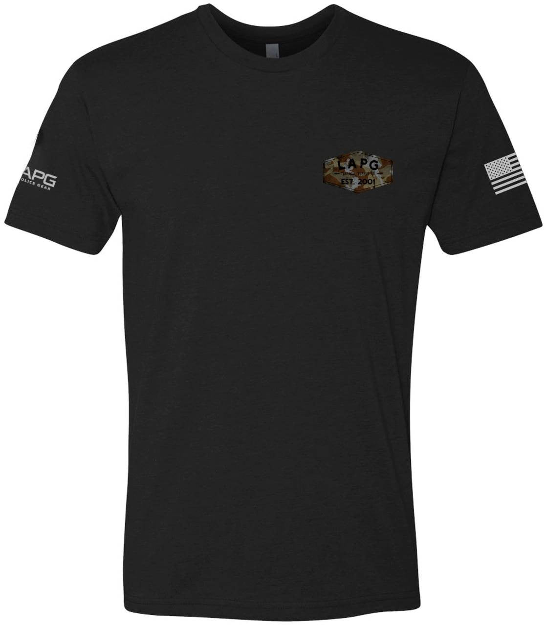  LA Police Gear Men's Camo Tac Supply Short Sleeve T-Shirt