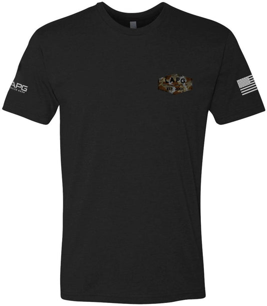  LA Police Gear Men's Camo Tac Supply Short Sleeve T-Shirt