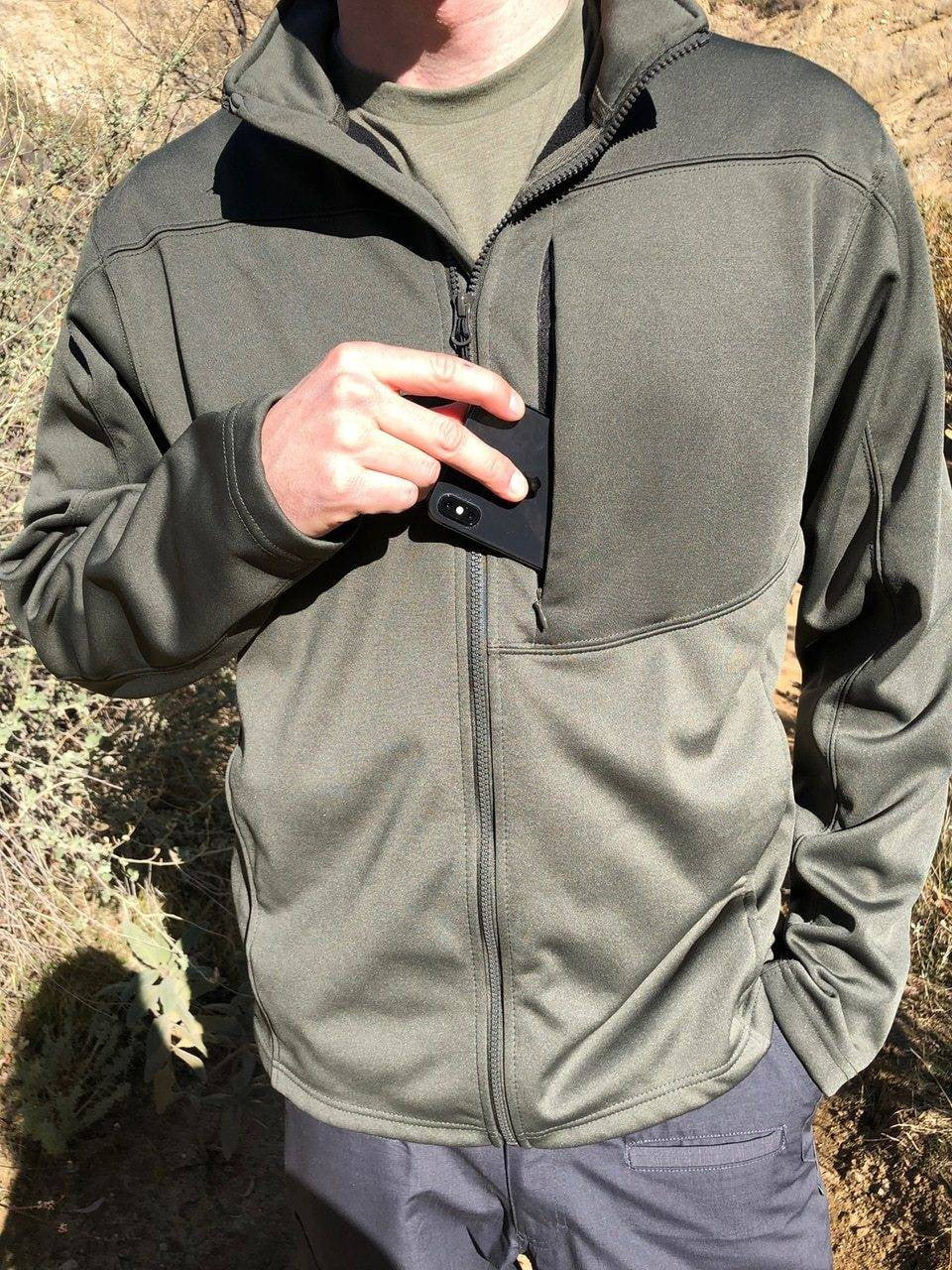  LA Police Gear Men's Fleece Soft-Shell Jacket