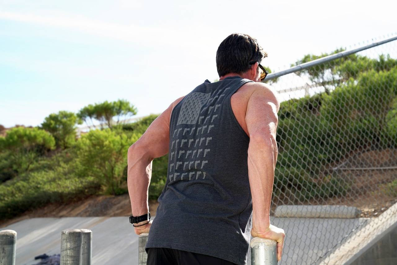  LA Police Gear Men's Grenade Flag Tank Top