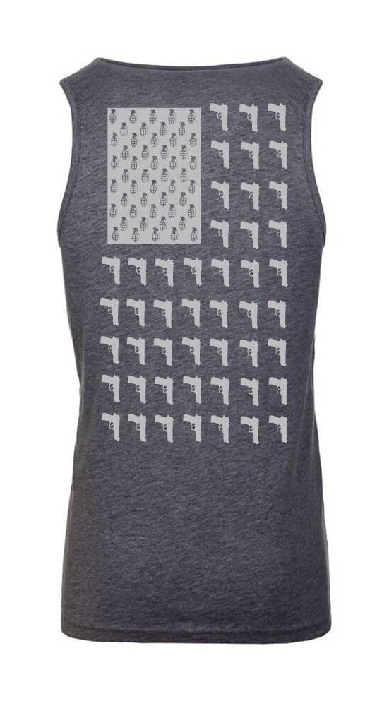  LA Police Gear Men's Grenade Flag Tank Top