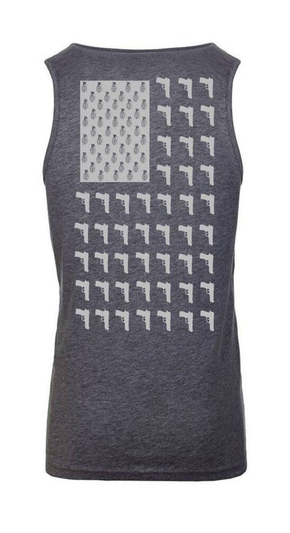  LA Police Gear Men's Grenade Flag Tank Top
