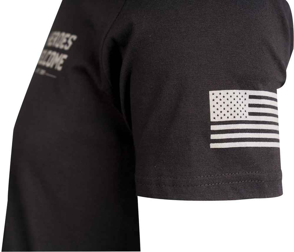  LA Police Gear Men's Heroes Welcome Flag Shirt