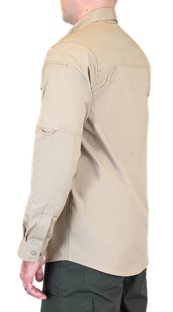  LA Police Gear Men's Long Sleeve Battle Rattle Stretch Field Shirt